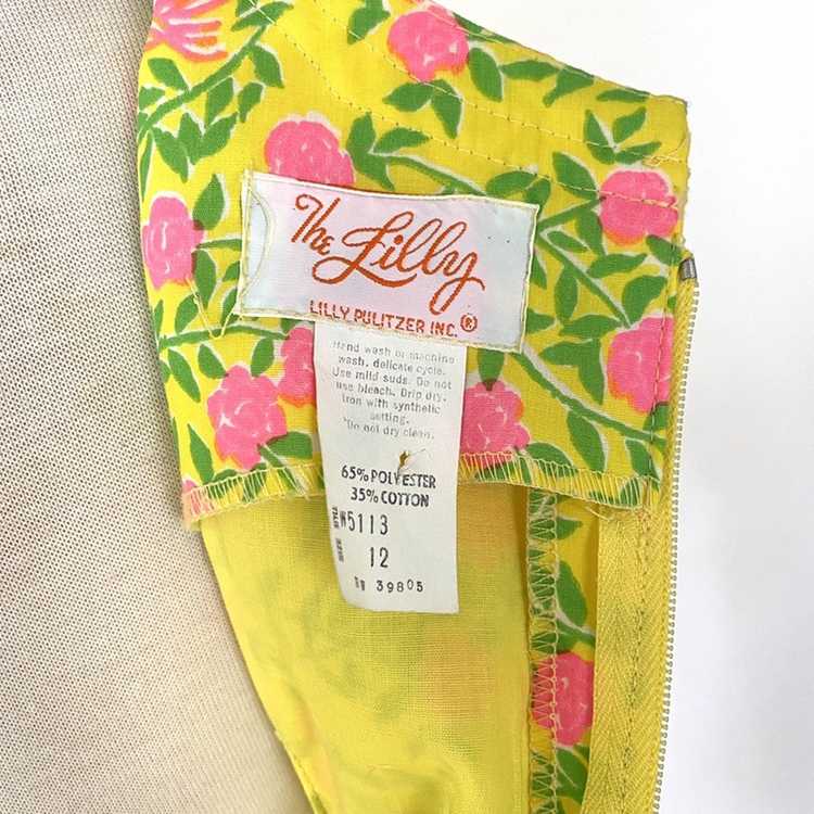 Vintage 1960s Lilly Pulitzer Yellow & Pink Dress - image 5