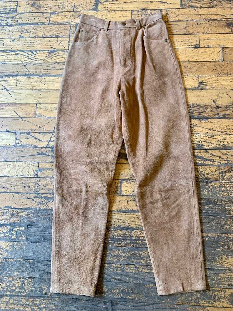 Gap × Vintage Gap leather vintage pants - image 1