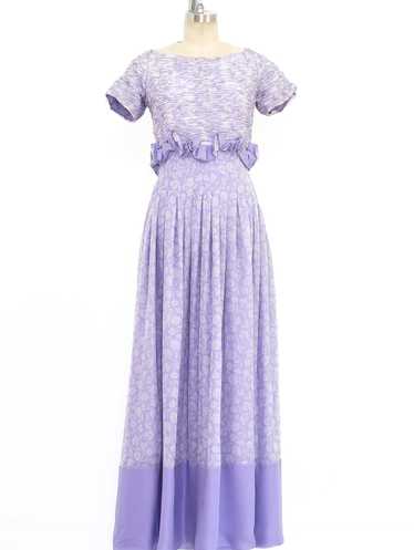 Valentino Lavender Pleated Gown