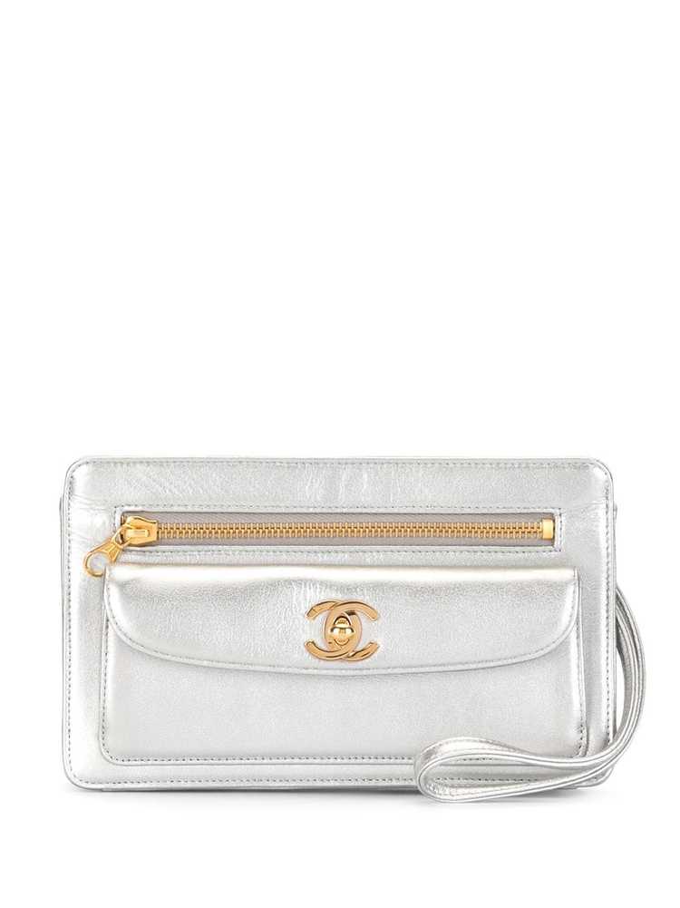 CHANEL Pre-Owned 1997 CC Turn-lock clutch bag - S… - image 1