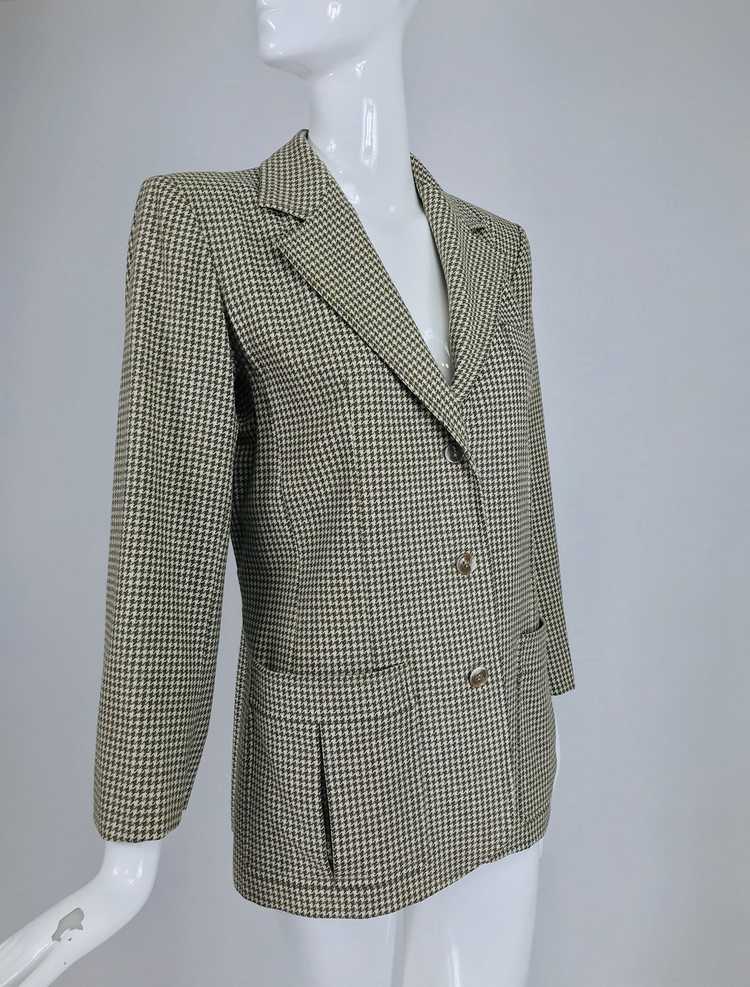 Yves Saint Laurent Hounds Tooth Norfolk Jacket 19… - image 9