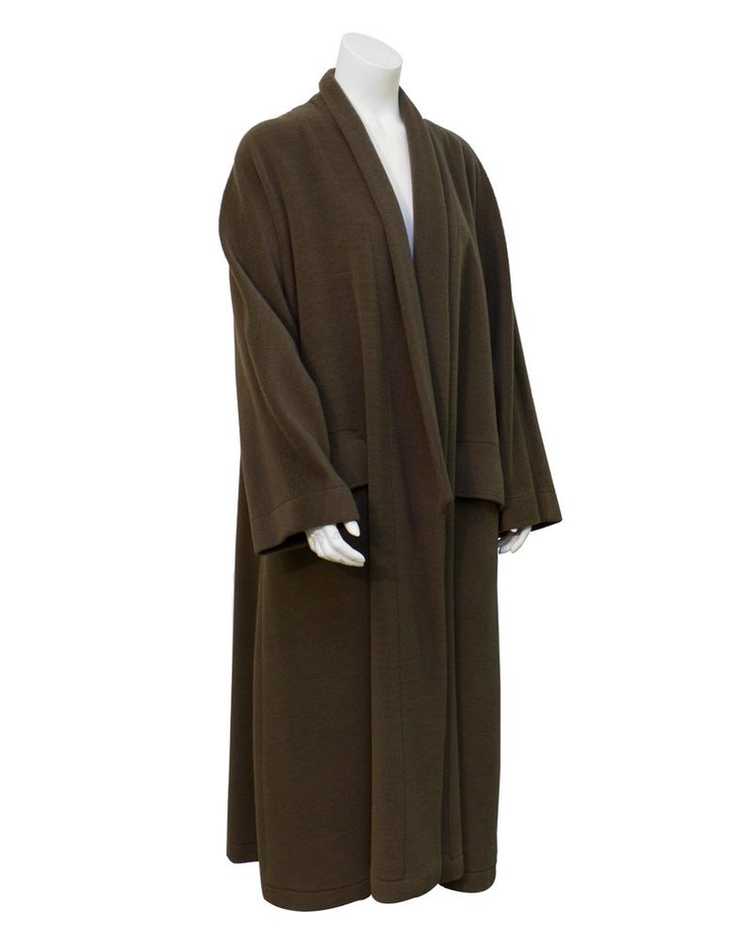 Genny Brown Kimono style wool coat - image 1