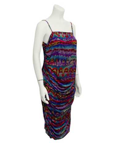 Missoni Multi-colored printed ruched dress