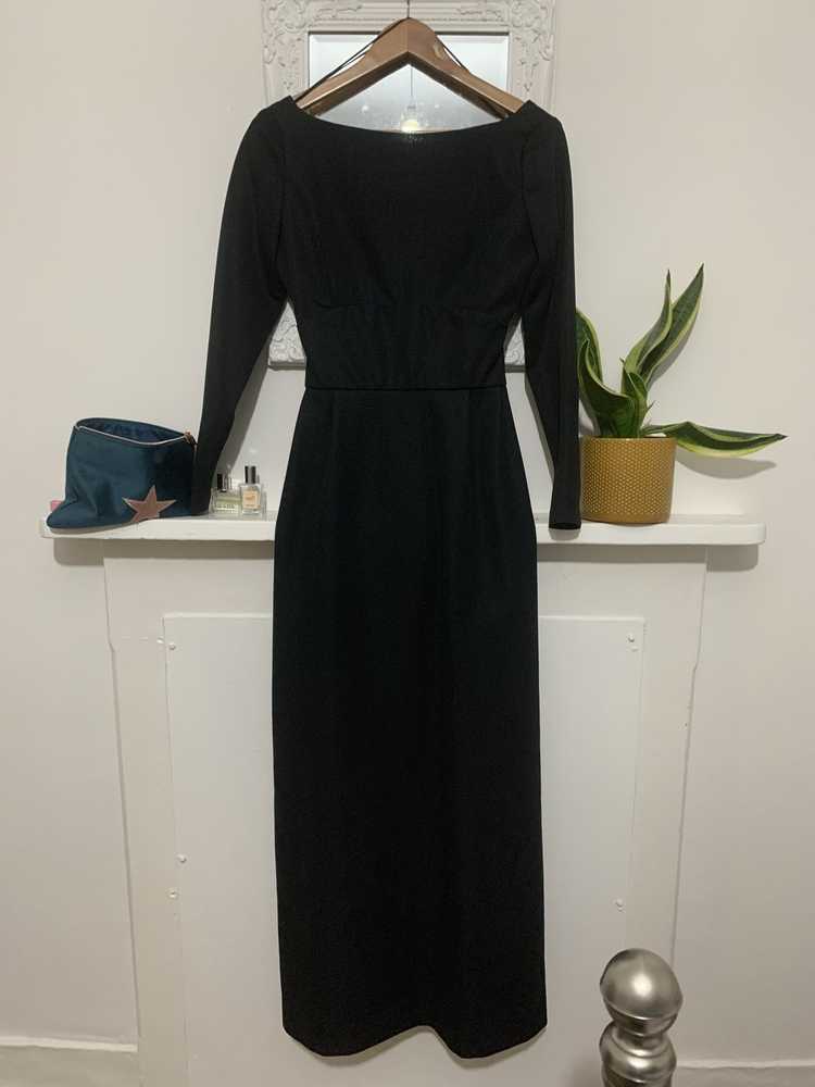 Black Vintage Dress Maxi Dress Open Back - Except… - image 1