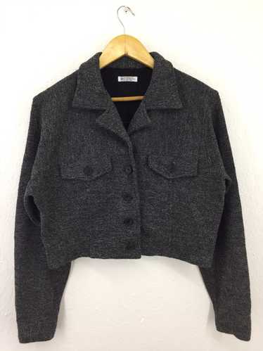 Japanese Brand M2 Co.Ltd Wool Knit Caban Nice Des… - image 1