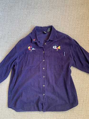 Mickey Mouse Vintage Mickey Mouse Long Sleeve Purp