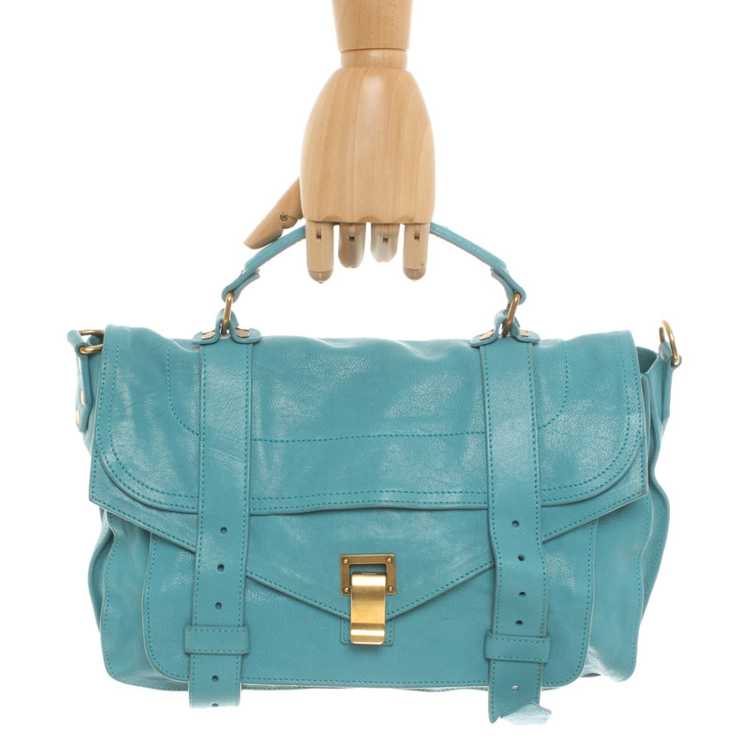 Proenza Schouler Shoulder bag Leather in Turquoise - image 6
