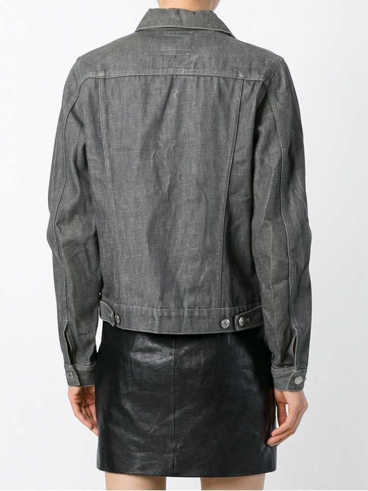 Helmut Lang Pre-Owned 1990s raw denim jacket - Gr… - image 4