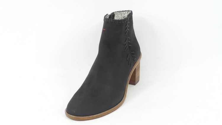 ED Ellen Degeneres Leather Ankle Boots Susumu Bla… - image 1