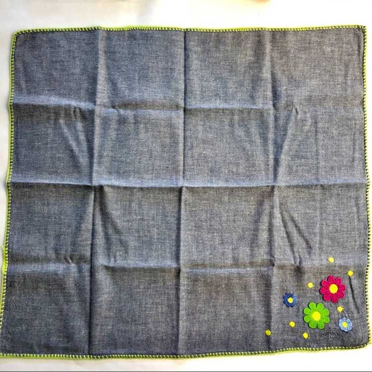 Fendi FENDI Daisy Flower Appliqué Wool Silk Print… - image 9