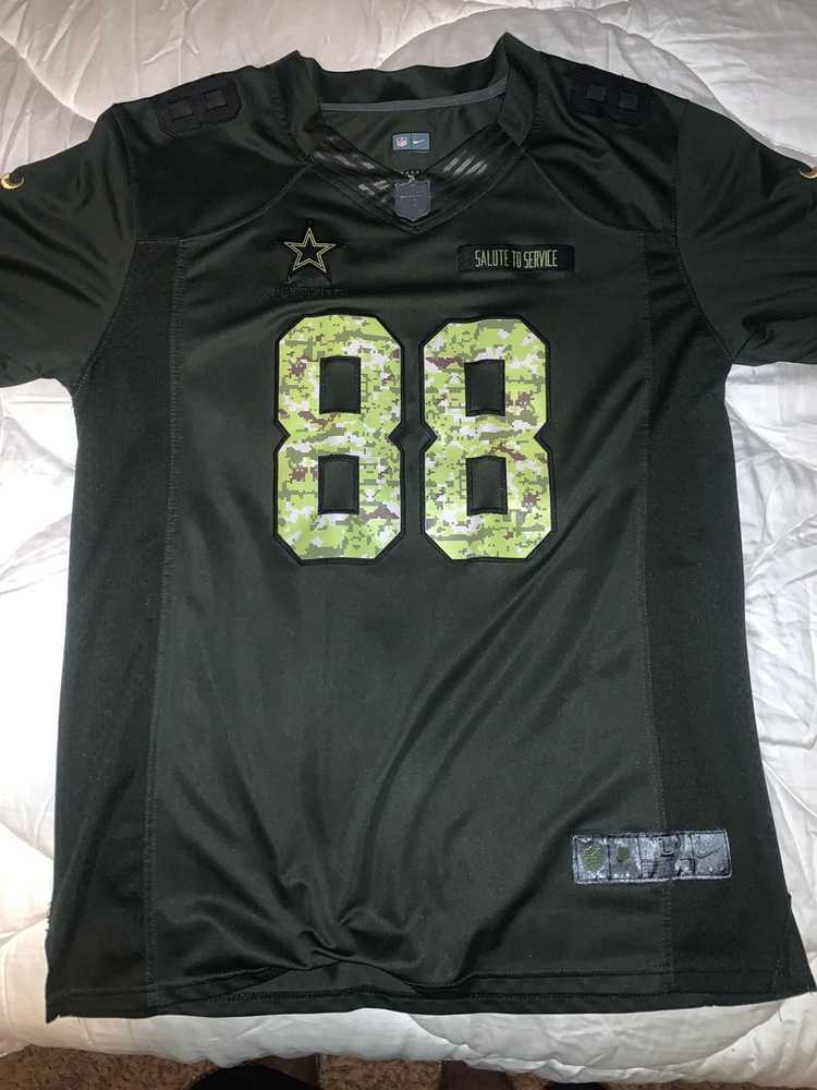 DALLAS COWBOYS BRYANT NIKE STITCHED SALUTE STS GREEN JERSEY XLARGE