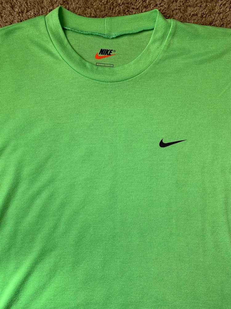 Nike × Vintage Nike Dry Fit Green shirt - image 1