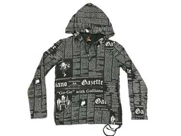 John Galliano John Galliano Hooded Newspaper Desig