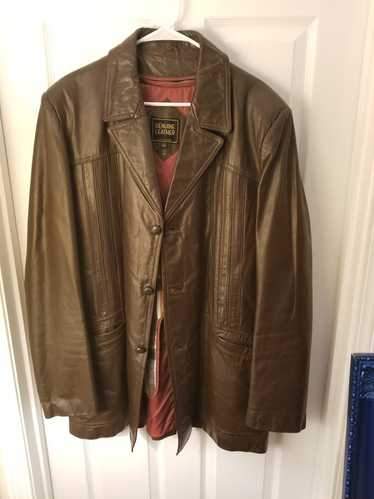 Vintage Vintage Brown Leather Jacket size 44 Like 