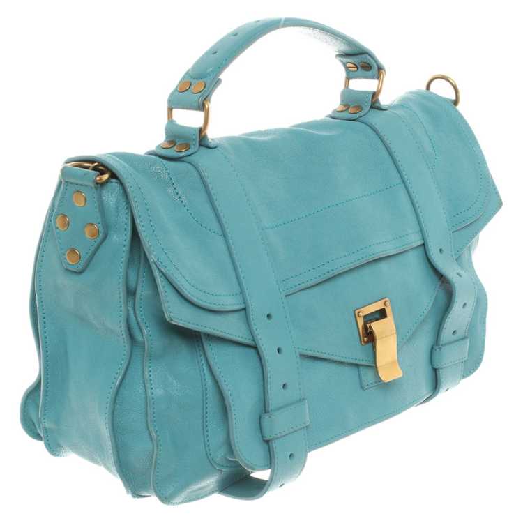 Proenza Schouler Shoulder bag Leather in Turquoise - image 3