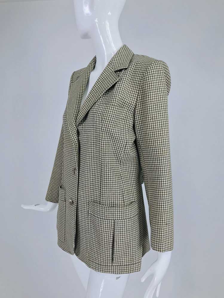 Yves Saint Laurent Hounds Tooth Norfolk Jacket 19… - image 2