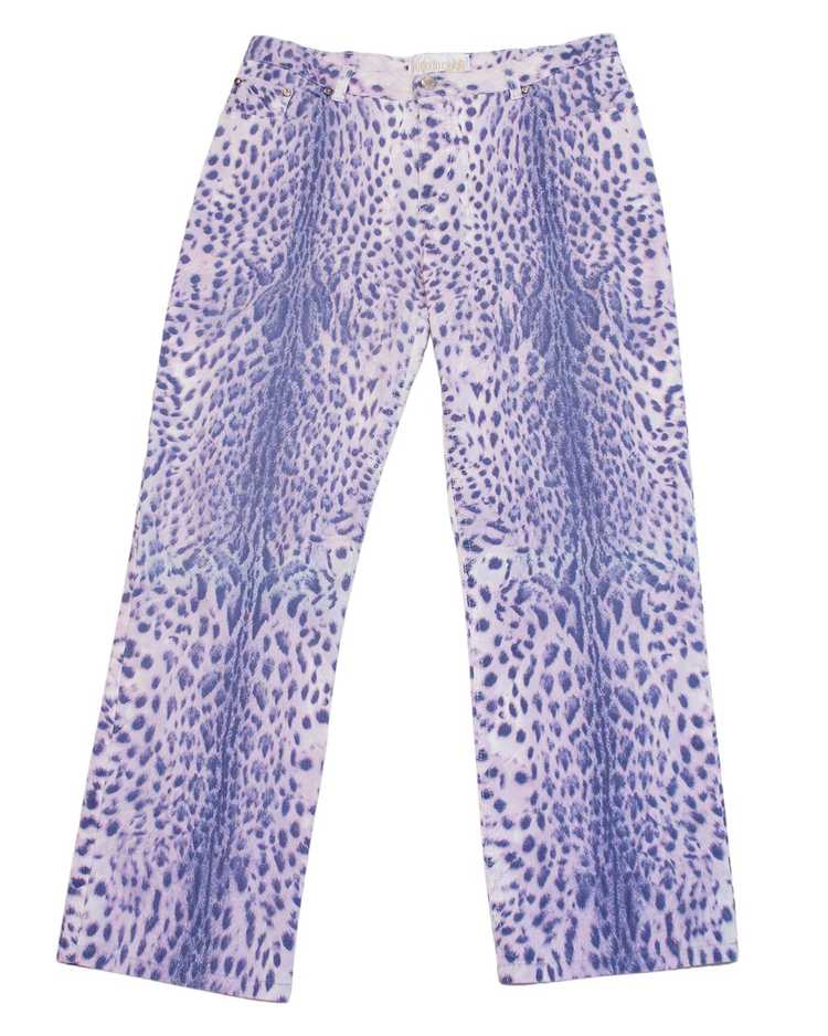Roberto Cavalli Purple Leopard Jeans - image 1