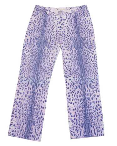 Roberto Cavalli Purple Leopard Jeans