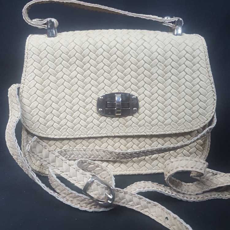 Borso in Pelle Braided Leather Handbag - image 9