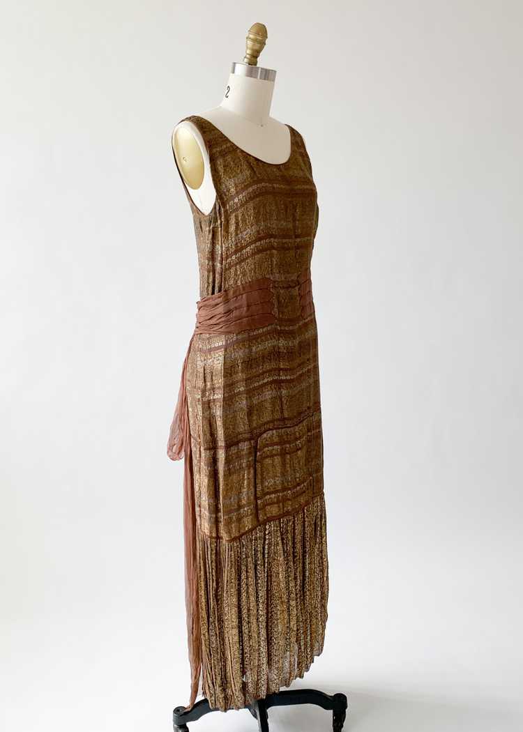 Vintage 1930s Lamé Evening Dress - image 5