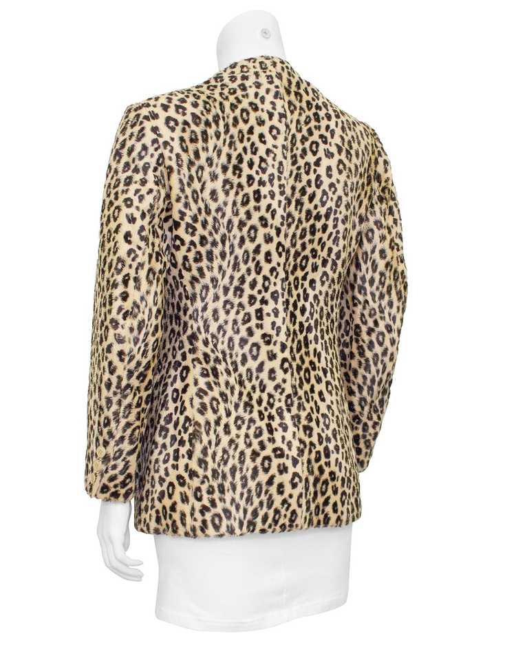 Kenzo Leopard Faux Fur Collarless Jacket - image 2