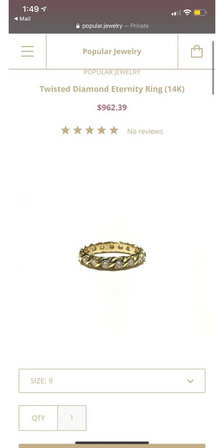 Jewelry Twisted Diamond Eternity Ring - image 4