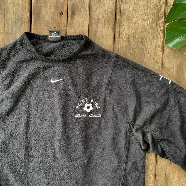 Nike × Vintage Vintage Nike Centre Logo Fleece Sw… - image 2