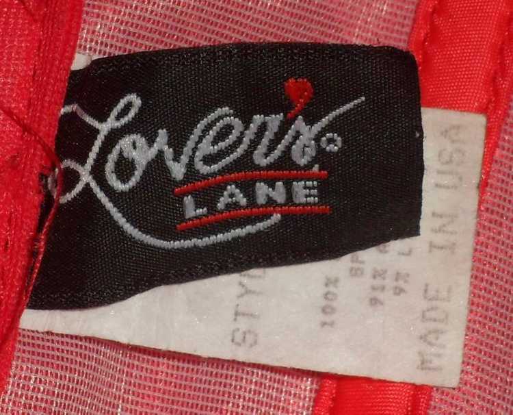 True Vixen Red Satin Vintage 1980's LOVER'S LANE … - image 3
