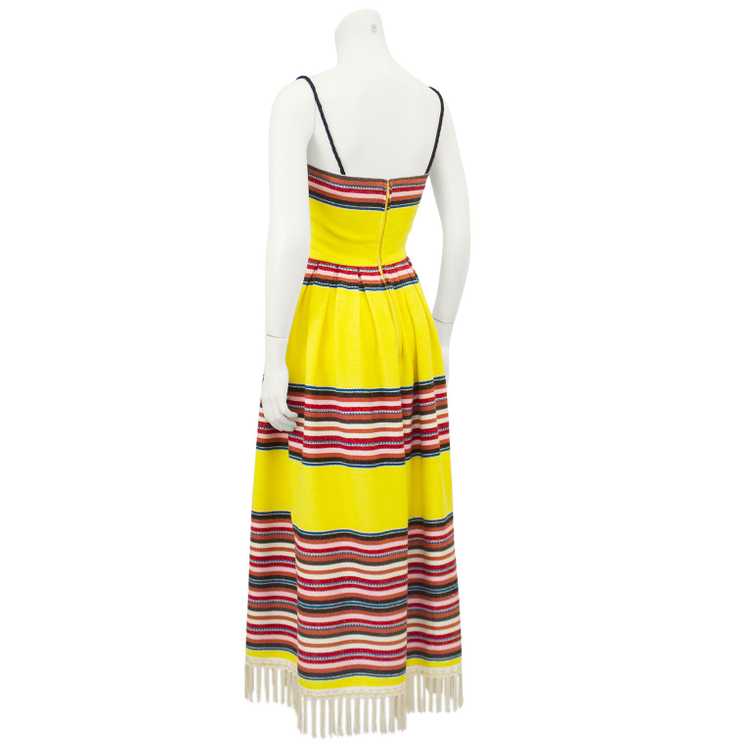 Yellow Mexican Blanket Maxi Dress - image 2