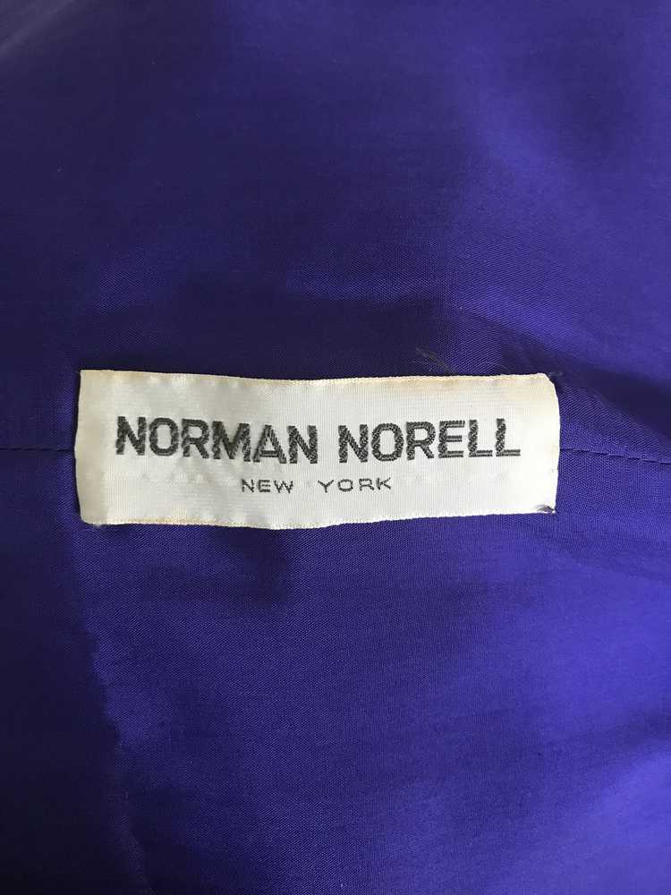 Vintage Norman Norell Heathered Purple Wool Jerse… - image 14