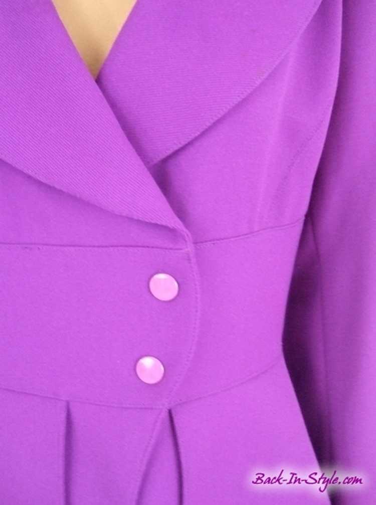 Claude Montana Signature Purple Jacket - image 3