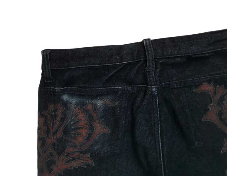【CUSTOM CULTURE】Ethnic flare pants 40 Japanese Brand Custom Culture Abstract Flare Jeans - Gem