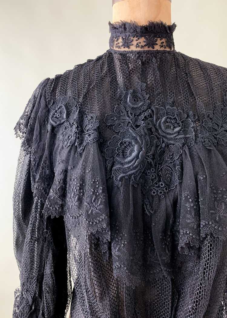 Antique Belle Epoque Lace Blouse - image 4