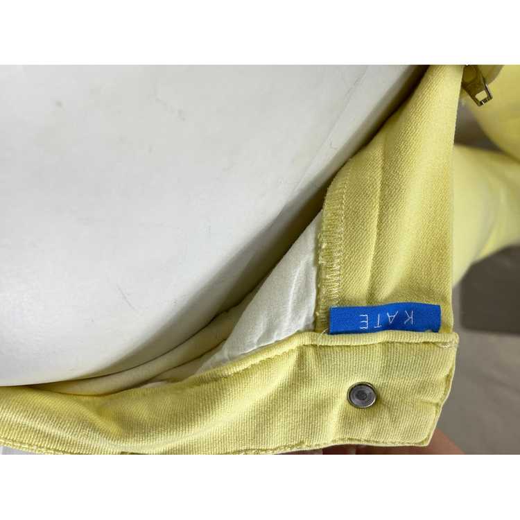Escada Trousers Cotton in Yellow - image 4