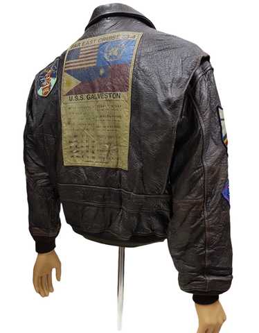 Avirex × Avirex Varsity Jacket × Leather Jacket R… - image 1