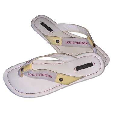 Louis Vuitton Slippers/Ballerinas Leather in Cream - image 1