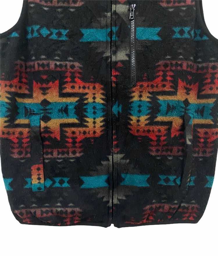 Aztech Mountain × Navajo × Vintage Vtg Vest Rever… - image 7