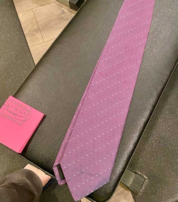 Hugo Boss Hugo Boss Mens Tie, Iridescent Purple. - image 3