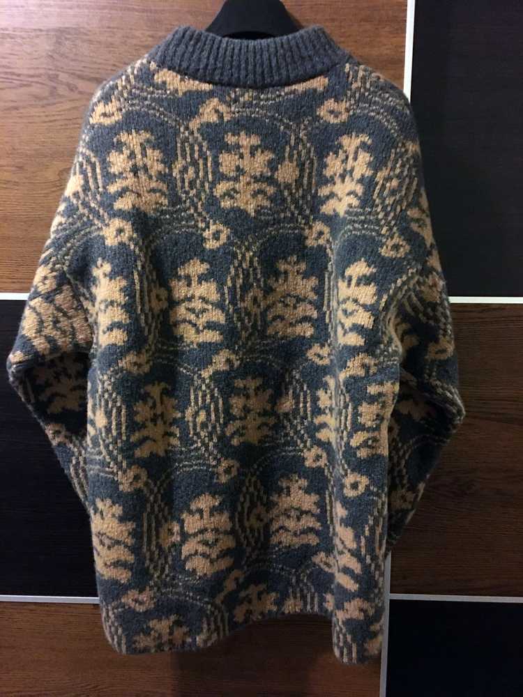 dries van noten 19aw ドライバーズニット Dries Van Noten Dries van noten Fall 19 Taco Grey & tan Knit