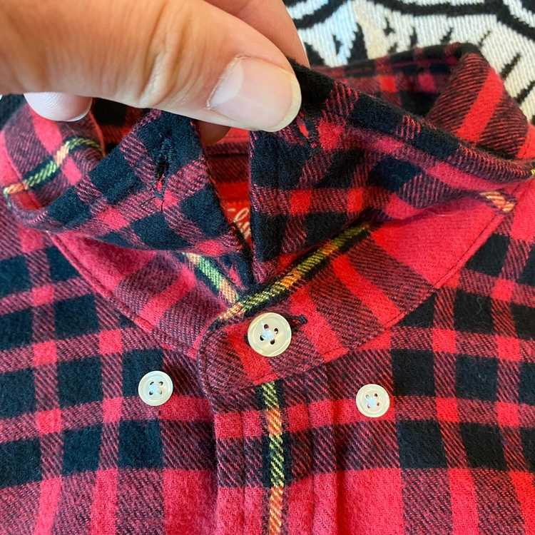 Supreme FW13 Supreme Tartan Flannel L/S Shirt Red… - image 12