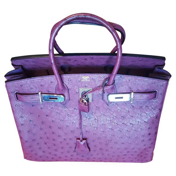 Hermès Birkin Bag 35 Leather in Violet - image 1