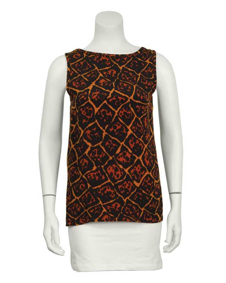 Yves Saint Laurent Leopard Print Silk Tank - image 2