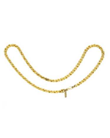 Yves Saint Laurent Twisted Rope Chain Necklace