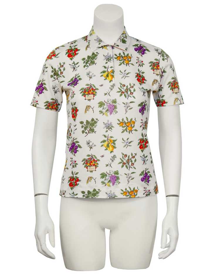 Gucci Floral Polo Top - image 3