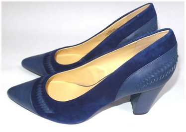 C. Wonder Leather & Suede Pumps with Woven Detail… - image 1
