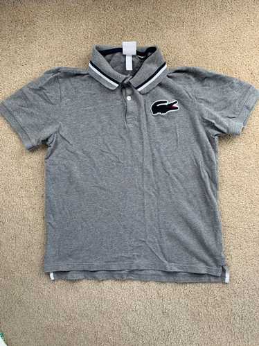 Lacoste × Vintage LACOSTE GRAY SHORT SLEEVE POLO