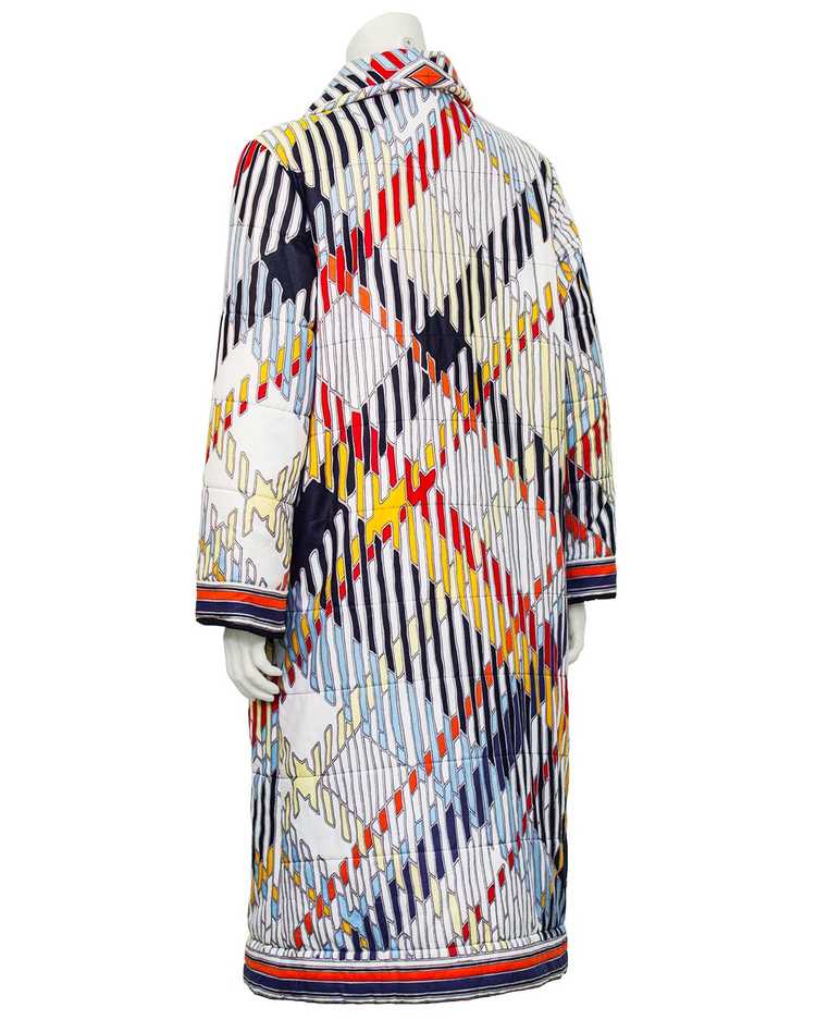 Leonard Multi Color Cotton Quilted Overcoat - image 2