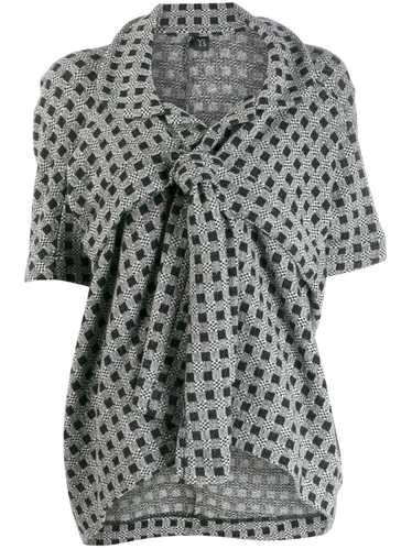 Yohji Yamamoto Pre-Owned patterned knot detail jac