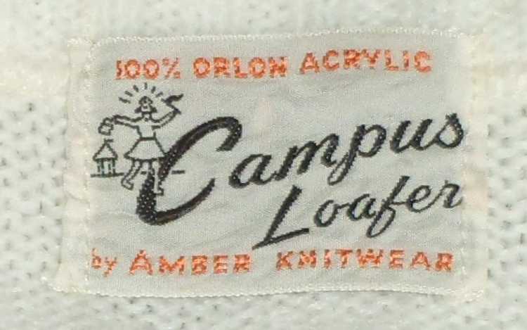 Vintage 1950's Dead Stock Campus Loafer Cardigan … - image 3