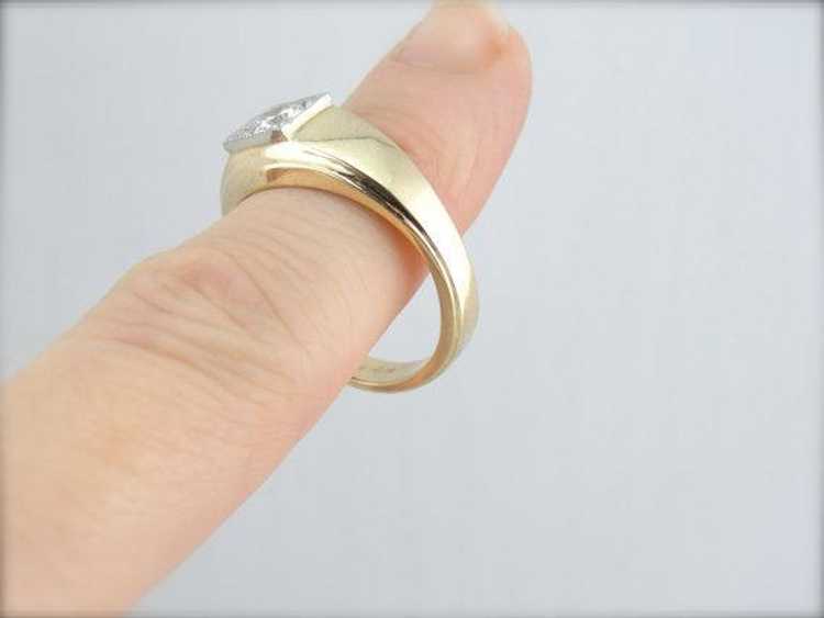 Men's Brogan Brand Diamond Ring in Yellow Gold - image 4